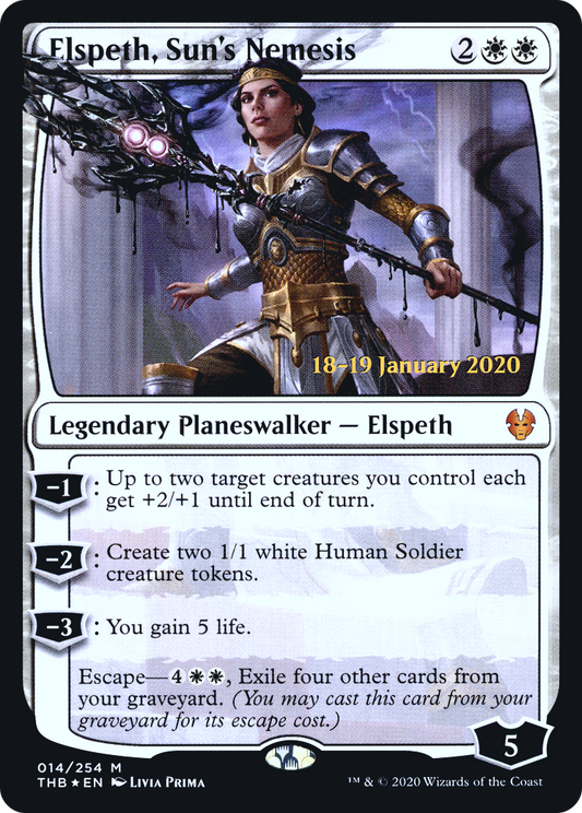 Elspeth, Sun's Nemesis (PRE-14S) (Foil)