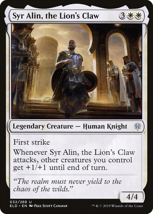 Syr Alin, the Lion's Claw (ELD-032) (Foil)