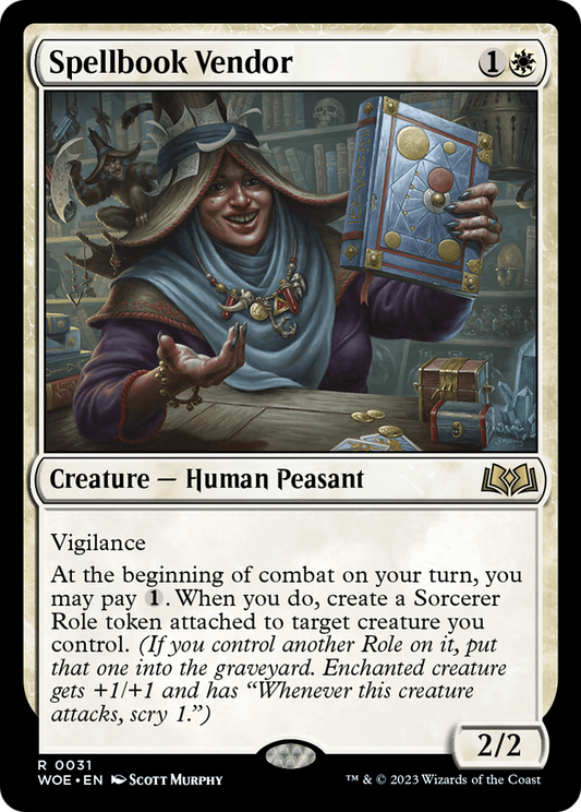 Spellbook Vendor (WOE-031) (Foil)