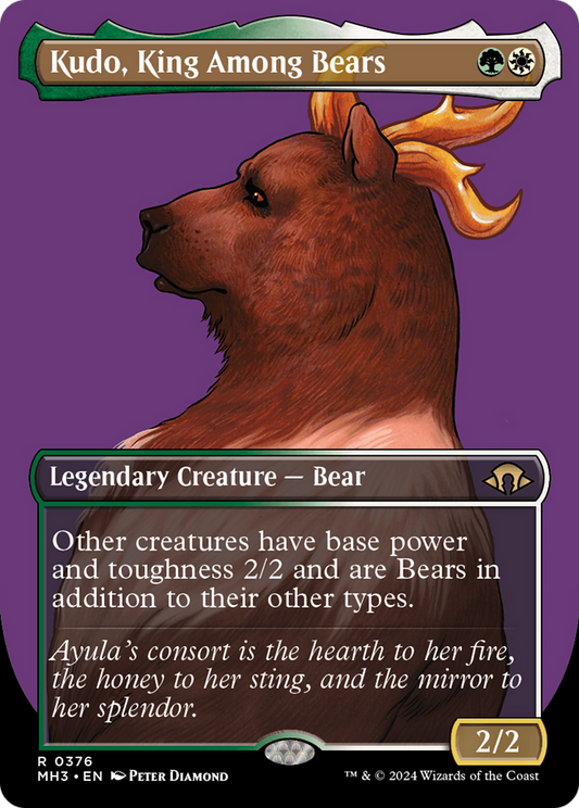 Kudo, King Among Bears (MH3-376) (Borderless) (Foil)