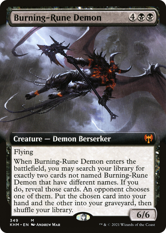 Burning-Rune Demon (KHM-349) (Extended Art) (Foil)