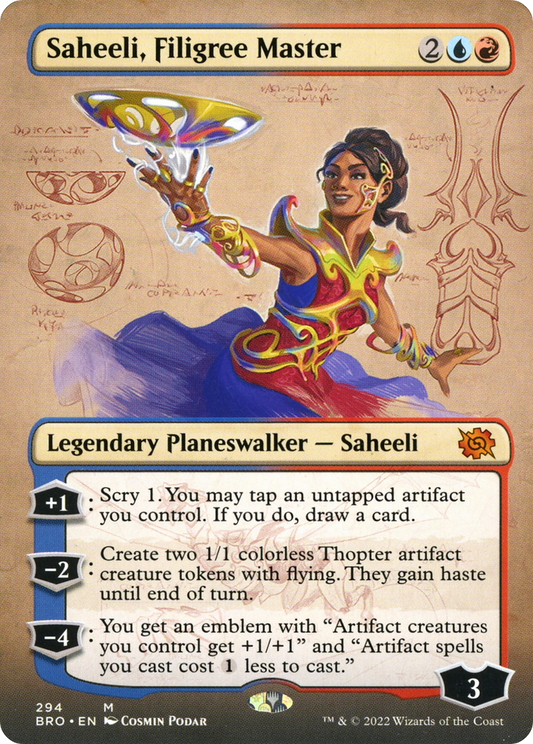Saheeli, Filigree Master (BRO-294) (Borderless)