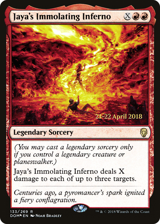 Jaya's Immolating Inferno (PRE-133S) (Foil)