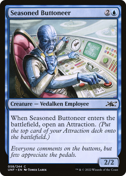 Seasoned Buttoneer (UNF-058) (Foil)