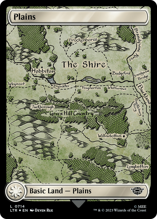 Plains (LTR-714) (Full Art) (Scroll,Surge Foil)