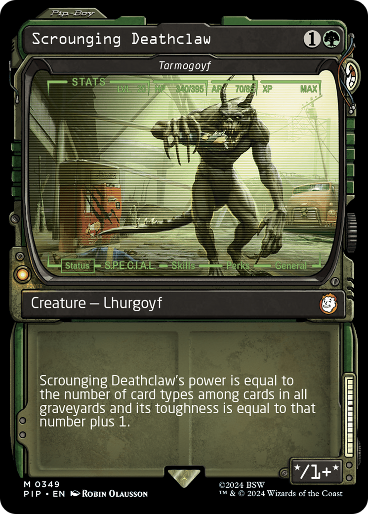 Scrounging Deathclaw / Tarmogoyf (PIP-349) (Showcase)