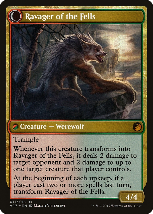Huntmaster of the Fells // Ravager of the Fells (V17-011) (Foil)