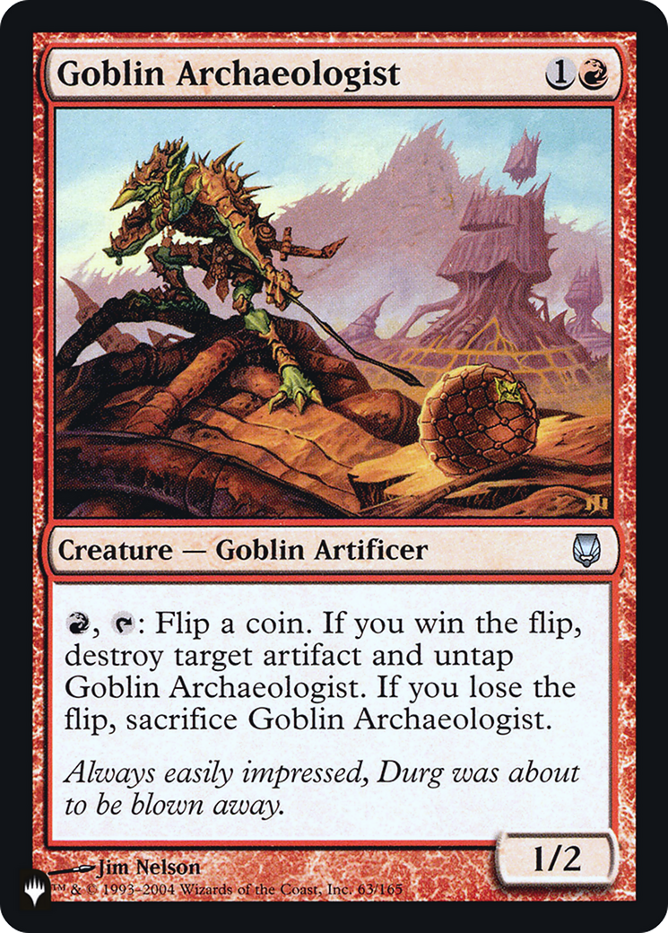 Goblin Archaeologist (LIST-DST-63) (Foil)