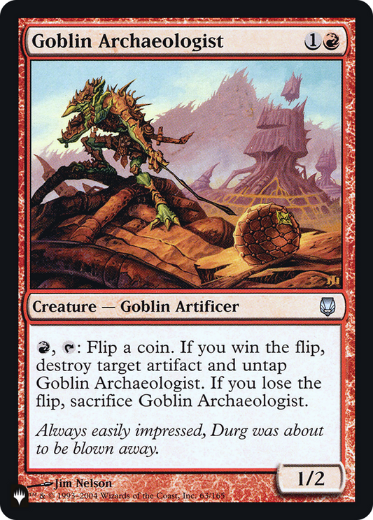 Goblin Archaeologist (LIST-DST-63) (Foil)