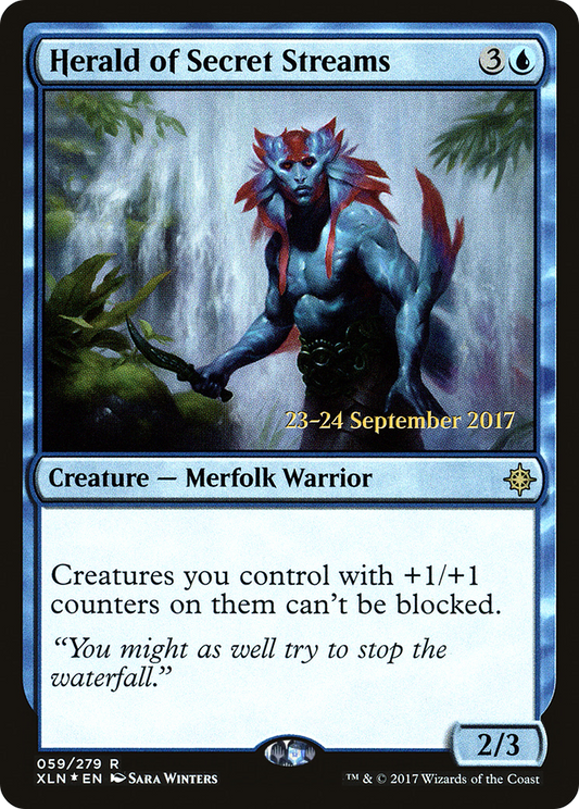 Herald of Secret Streams (PRE-59S) (Foil)