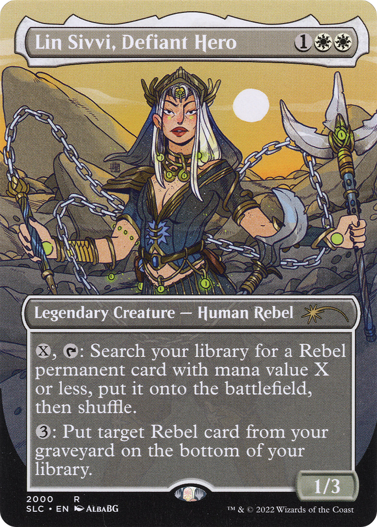 Lin Sivvi, Defiant Hero (SLC-2000) (Borderless) (Foil)
