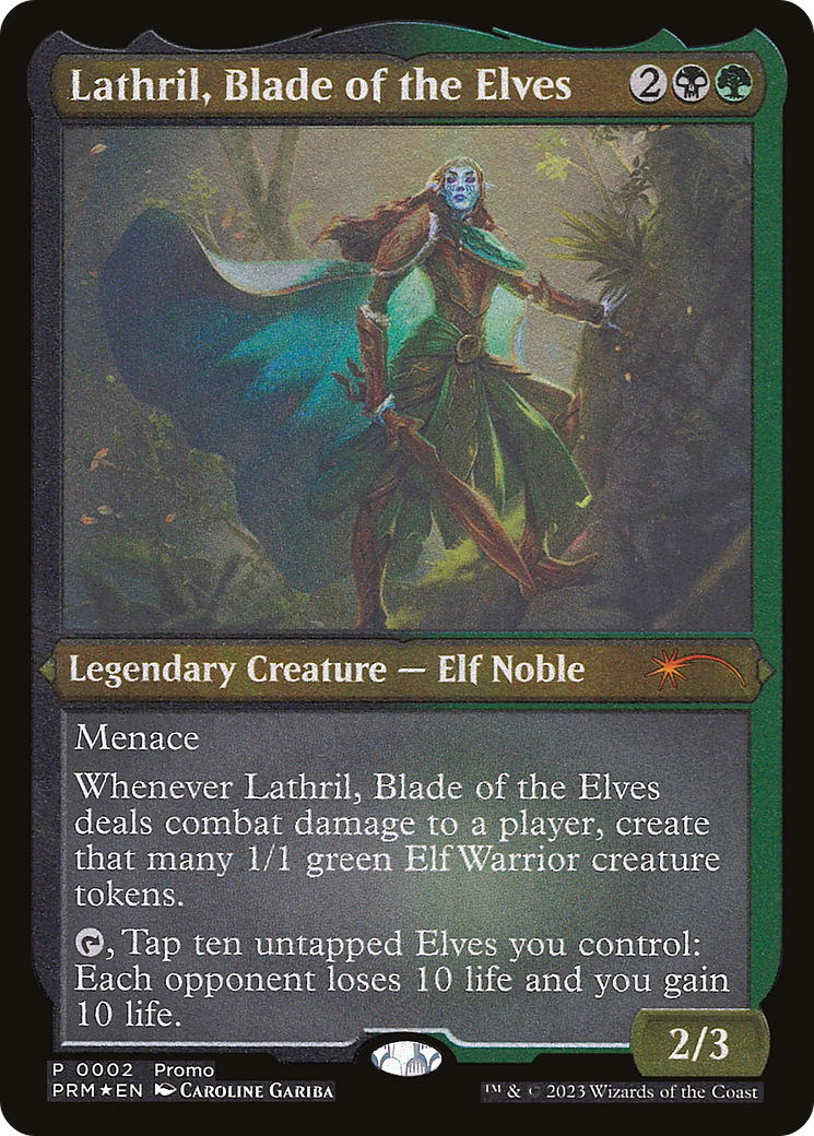 Lathril, Blade of the Elves (PKHM-02★) (Etched Foil)