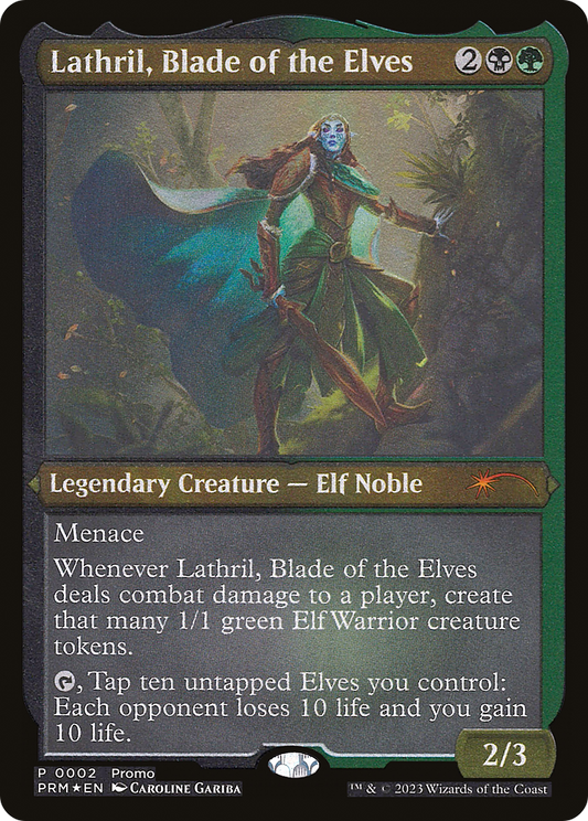 Lathril, Blade of the Elves (PKHM-02★) (Etched Foil)