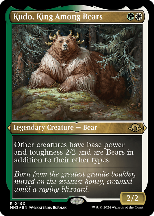 Kudo, King Among Bears (MH3-490) (Etched Foil)