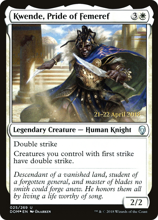 Kwende, Pride of Femeref (PRE-25S) (Foil)