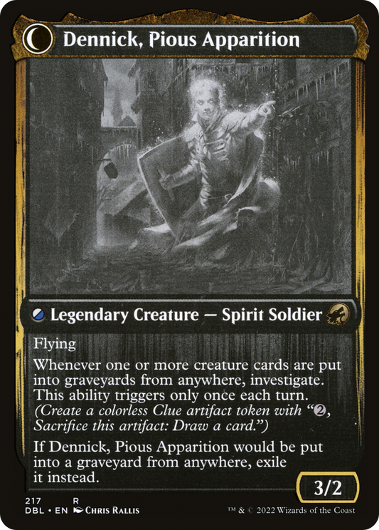 Dennick, Pious Apprentice // Dennick, Pious Apparition (DBL-217) (Foil)