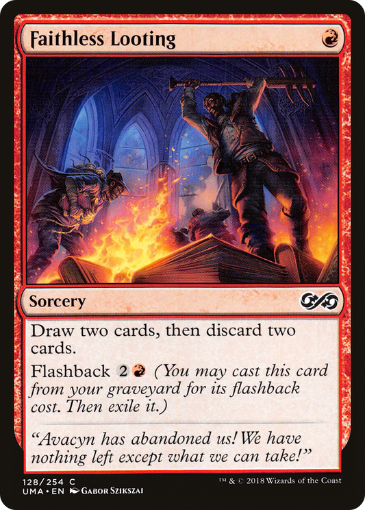 Faithless Looting (UMA-128) (Foil)