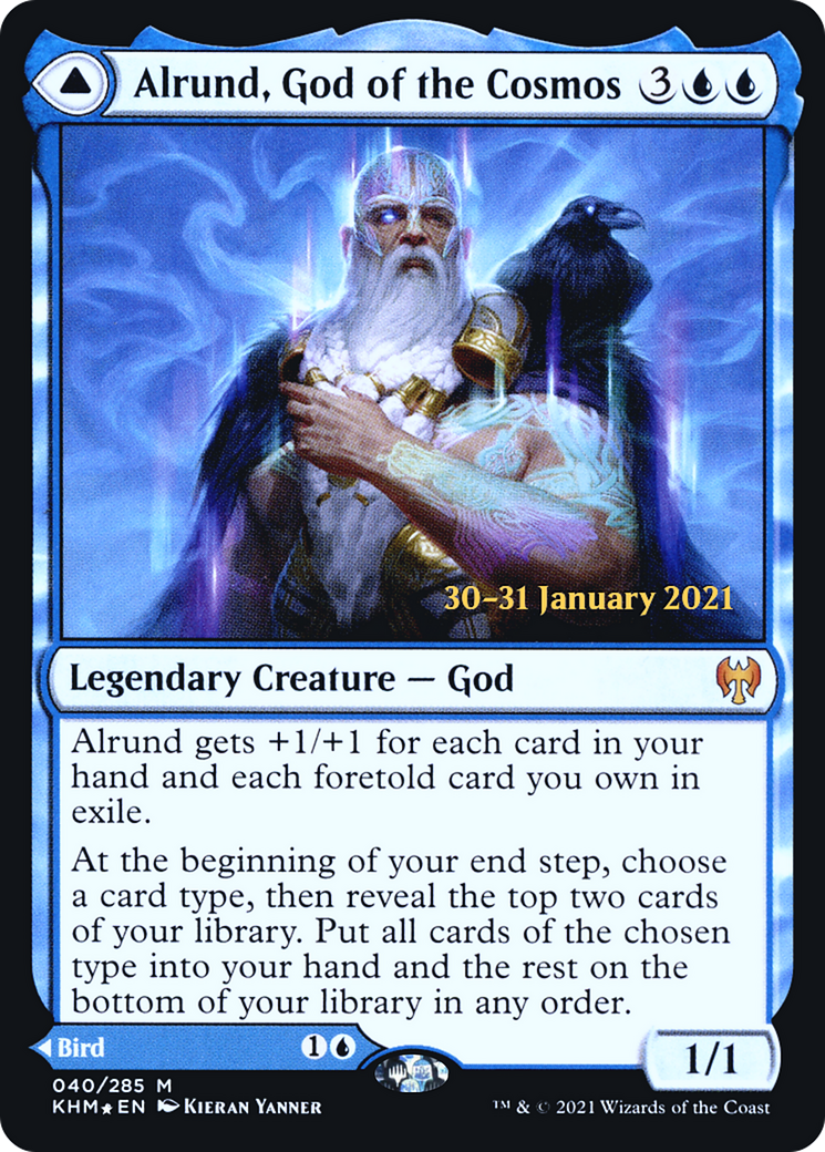 Alrund, God of the Cosmos // Hakka, Whispering Raven (PRE-40S) (Foil)