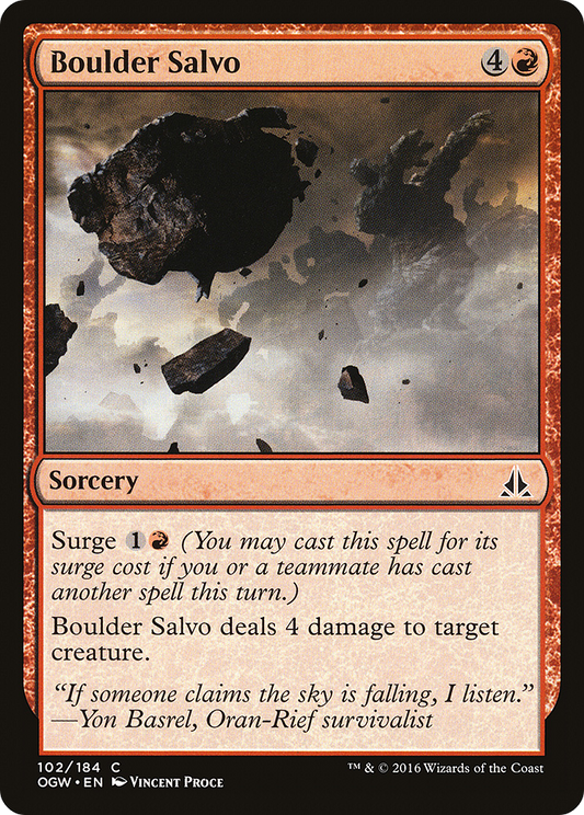 Boulder Salvo (OGW-102) (Foil)
