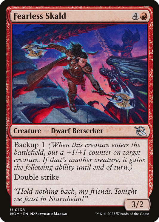 Fearless Skald (MOM-138) (Foil)