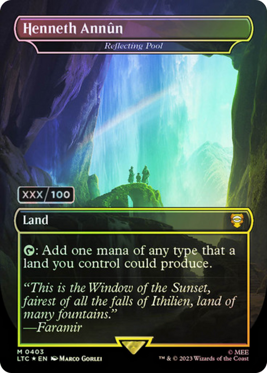 Henneth Annûn / Reflecting Pool (LTC-403) (Borderless) (Foil) (Serialized)