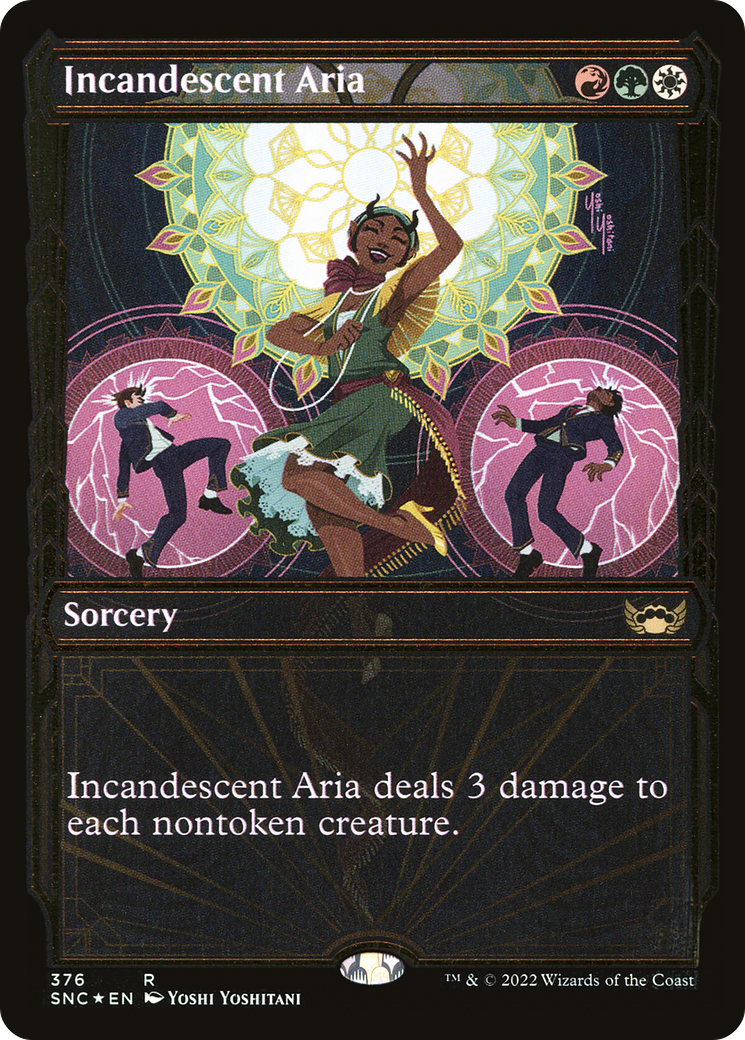Incandescent Aria (SNC-376) (Showcase) (Gilded Foil)