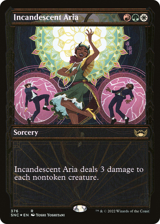 Incandescent Aria (SNC-376) (Showcase) (Gilded Foil)