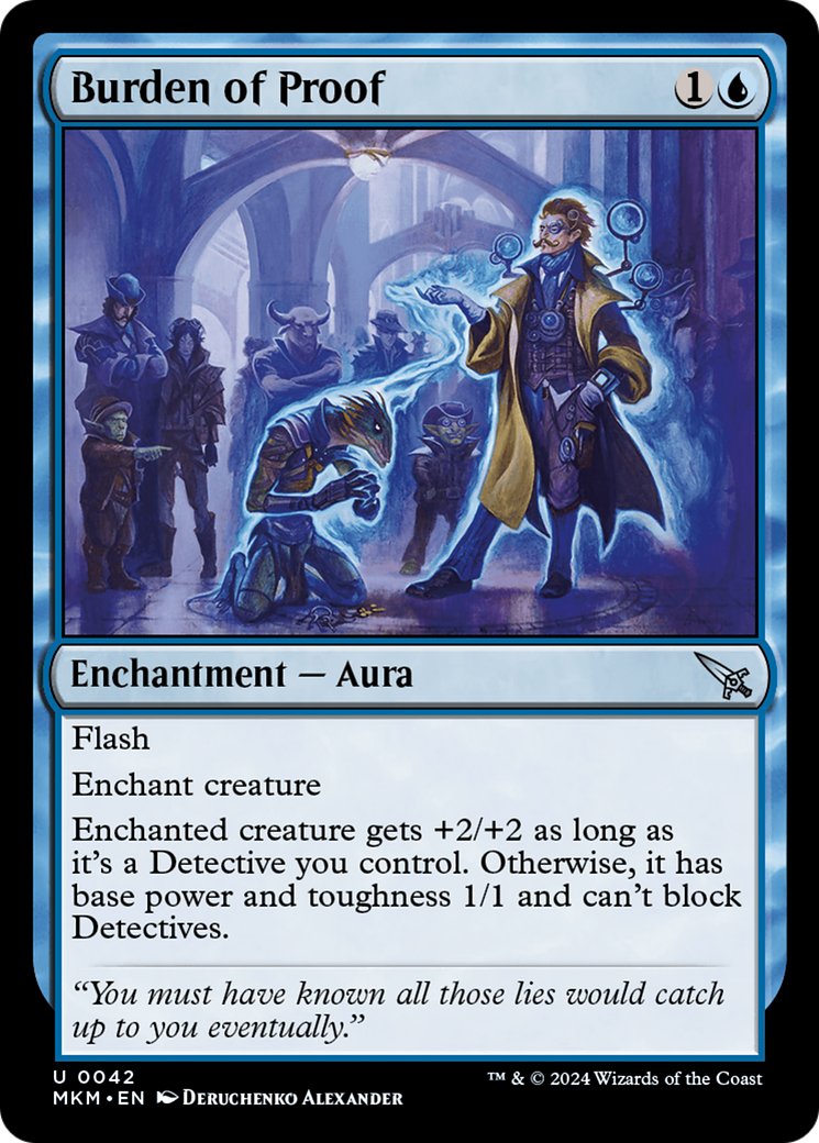 Burden of Proof (MKM-042) (Foil)