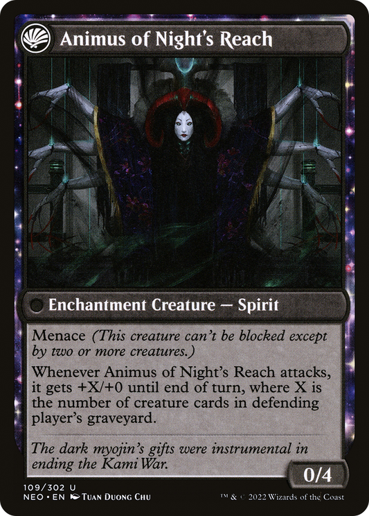 The Long Reach of Night // Animus of Night's Reach (NEO-109) (Foil)