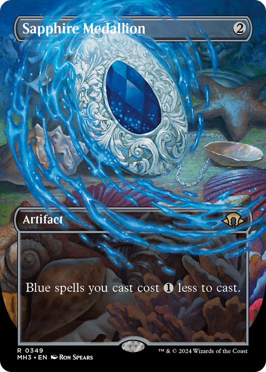 Sapphire Medallion (MH3-349) (Borderless) (Foil)