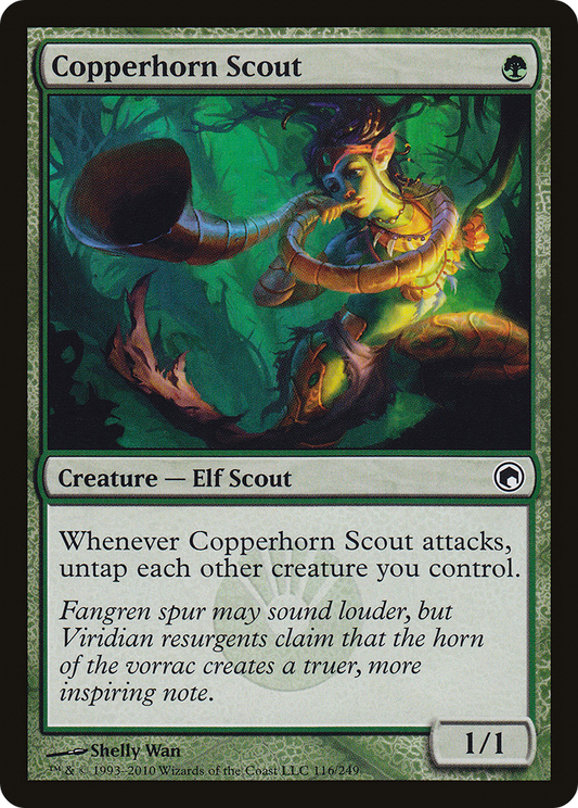 Copperhorn Scout (SOM-116) (Foil)