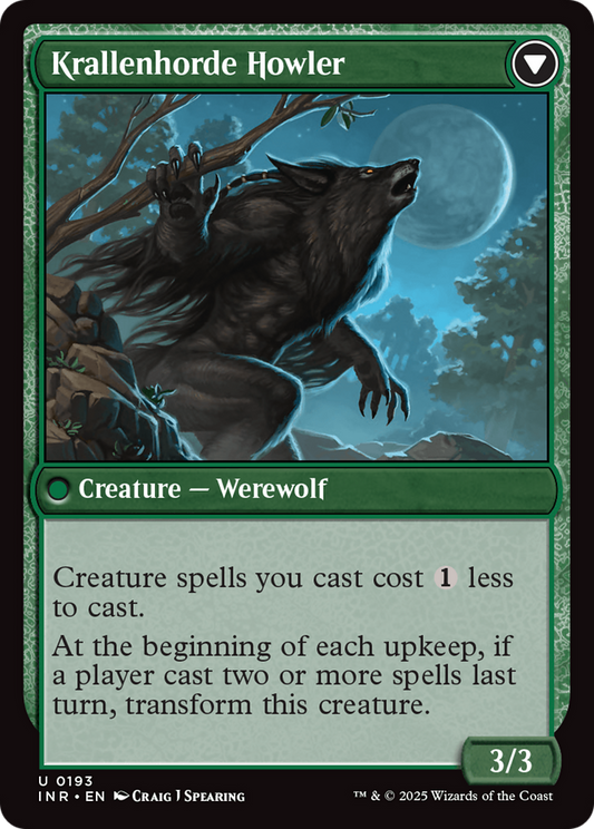 Duskwatch Recruiter // Krallenhorde Howler (INR-193) (Foil)