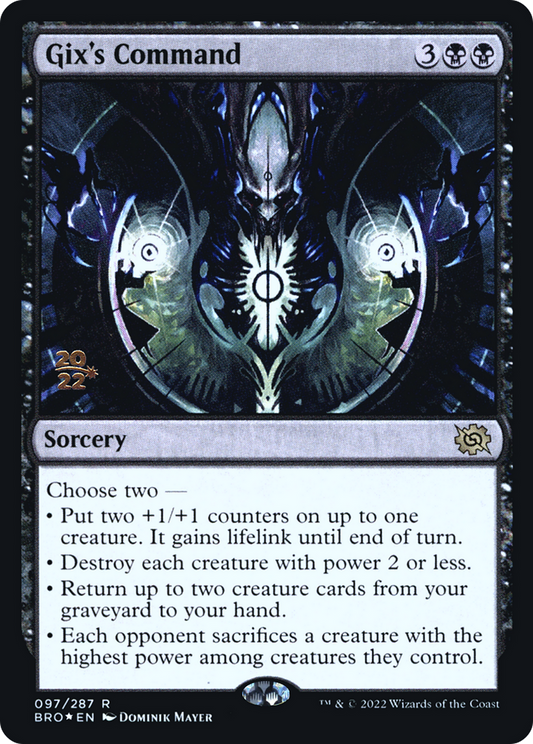 Gix's Command (PRE-97S) (Foil)
