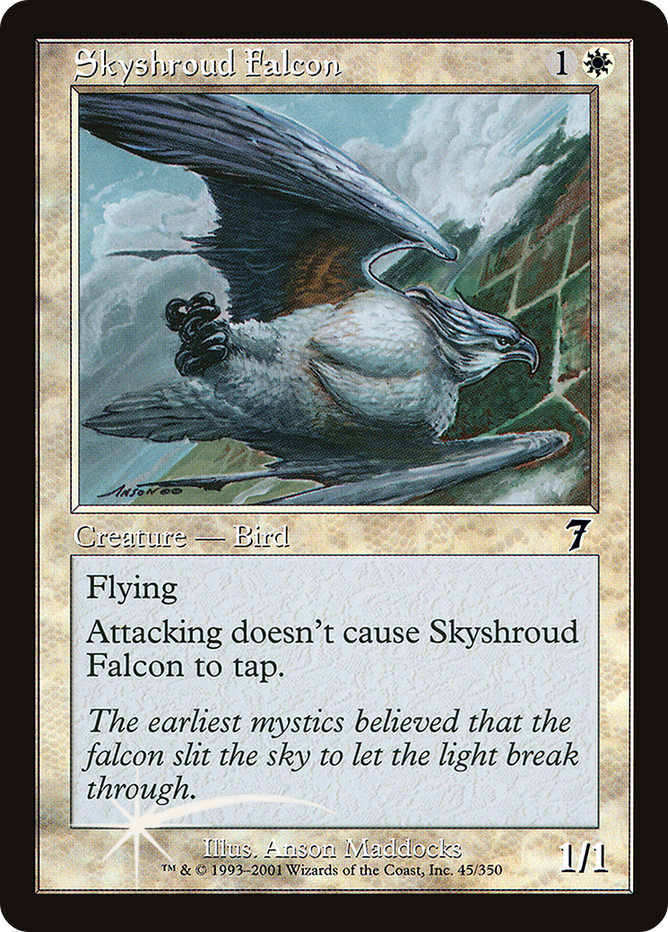 Skyshroud Falcon (7ED-45★) (Foil)