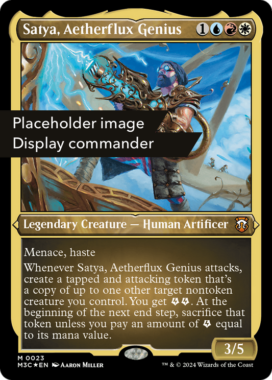 Satya, Aetherflux Genius (M3C-150) (Display Commander) (Foil)