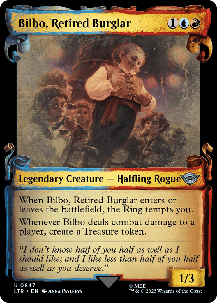Bilbo, Retired Burglar (LTR-647) (Showcase) (Scroll) (Foil)