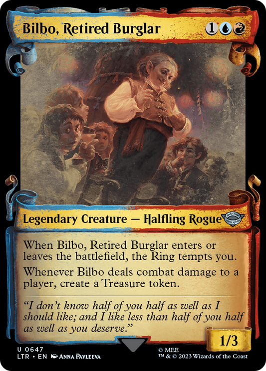 Bilbo, Retired Burglar (LTR-647) (Showcase) (Scroll)