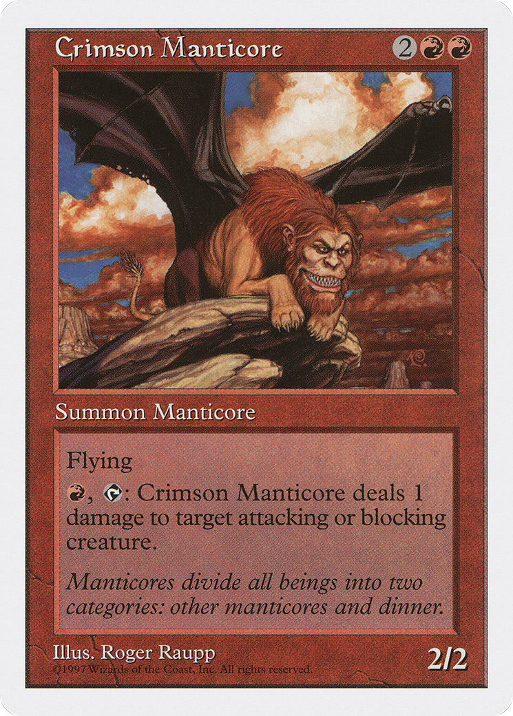 Crimson Manticore (5ED-217)