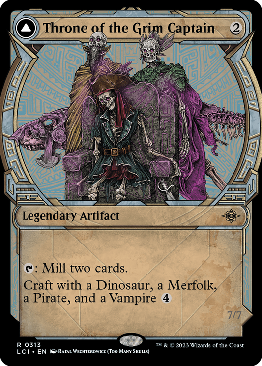 Throne of the Grim Captain // The Grim Captain (LCI-313) (Showcase) (Foil)