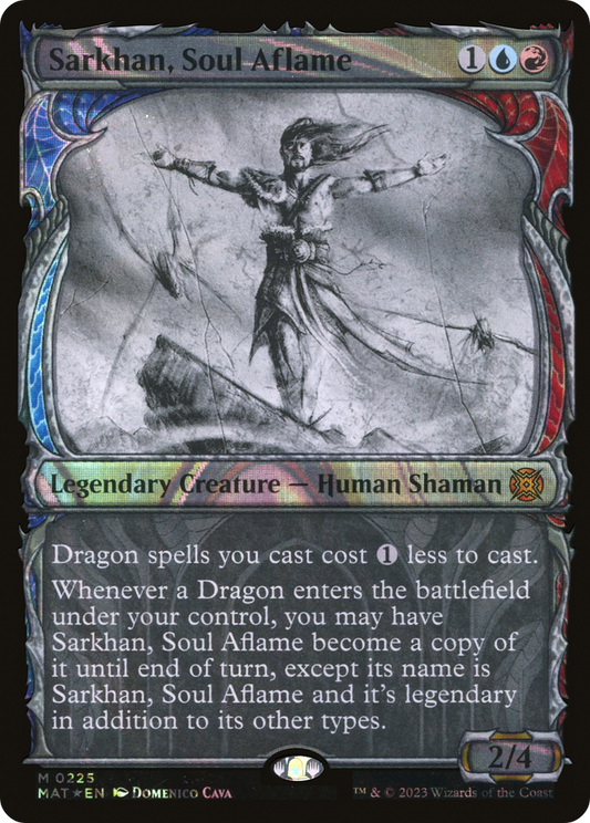 Sarkhan, Soul Aflame (MAT-225) (Showcase) (Halo) (Foil)