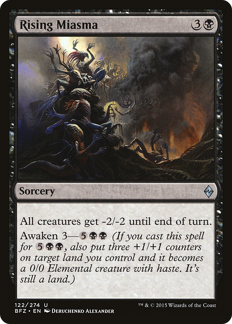 Rising Miasma (BFZ-122) (Foil)