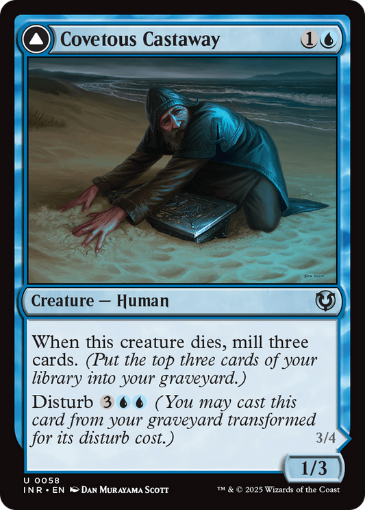 Covetous Castaway // Ghostly Castigator (INR-058) (Foil)