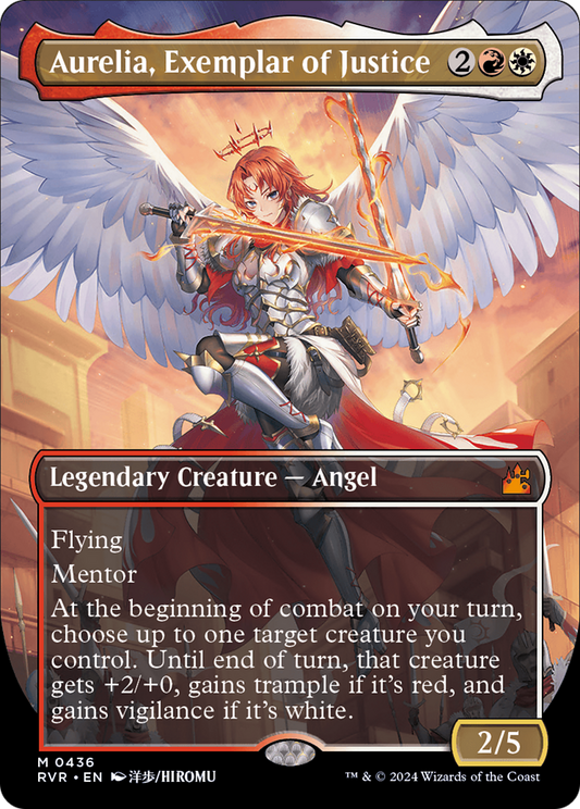 Aurelia, Exemplar of Justice (RVR-436) (Borderless) (Foil)