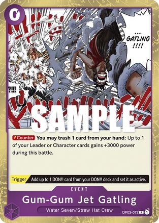 Gum-Gum Jet Gatling (OP03-072) (Foil)