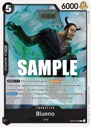 Blueno (OP03-090) (Foil)