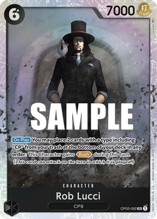 Rob Lucci (092) (OP03-092) (Foil)