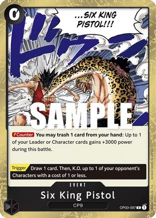 Six King Pistol (OP03-097) (Foil)