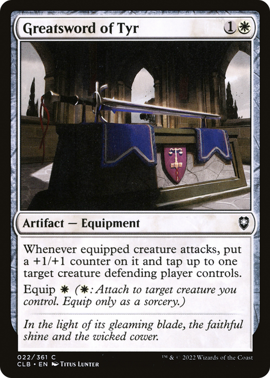 Greatsword of Tyr (CLB-022) (Foil)