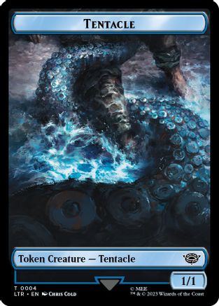 Tentacle // Food (0010) Double-Sided Token (LTR-4 // 10) (Foil)
