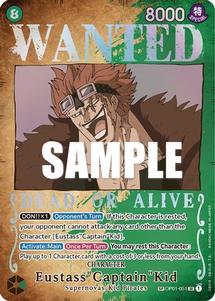 Eustass"Captain"Kid (Wanted Poster) (OP01-051) (Foil)